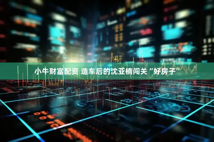 小牛财富配资 造车后的沈亚楠闯关“好房子”